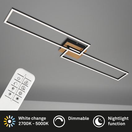 Brilo - Dimmbare LED-Aufbauleuchte FRAME 2xLED/20W/230V 2700-5000K + Fernbedienung