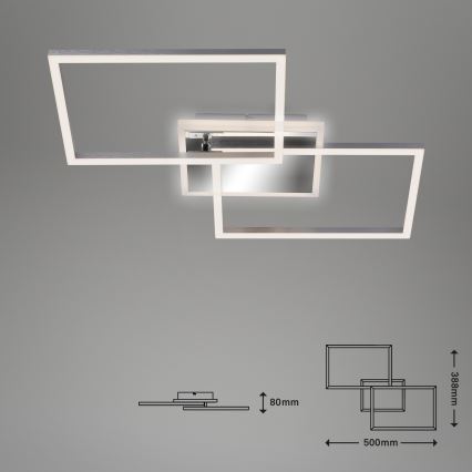 Brilo - Dimmbare LED-Aufbauleuchte FRAME 2xLED/20W/230V 2700-6500K + Fernbedienung