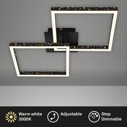 Brilo - Dimmbare LED-Aufbauleuchte FRAME 2xLED/9W/230V