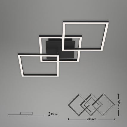 Brilo - Dimmbare LED-Aufbauleuchte FRAME LED/30W/230V