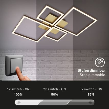 Brilo - Dimmbare LED-Aufbauleuchte FRAME LED/44W/230V