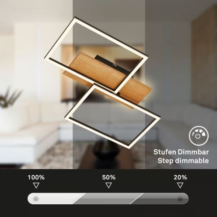 Brilo - Dimmbare LED-Deckenleuchte CORNICE LED/30W/230V 3000K