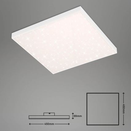 Brilo - Dimmbare LED-Deckenleuchte FRAMELESS LED/24W/230V 3000-6500K Wi-Fi Tuya + Fernbedienung