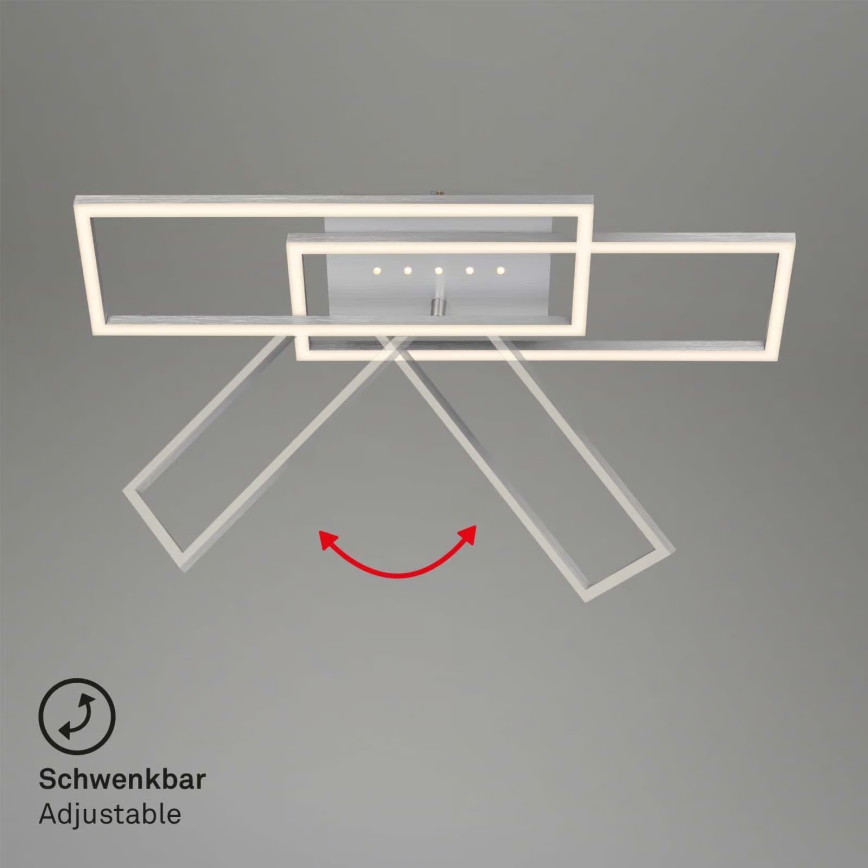 Brilo - dimmbare LED-Deckenleuchte LED/30W/230V 3000K mattchrom