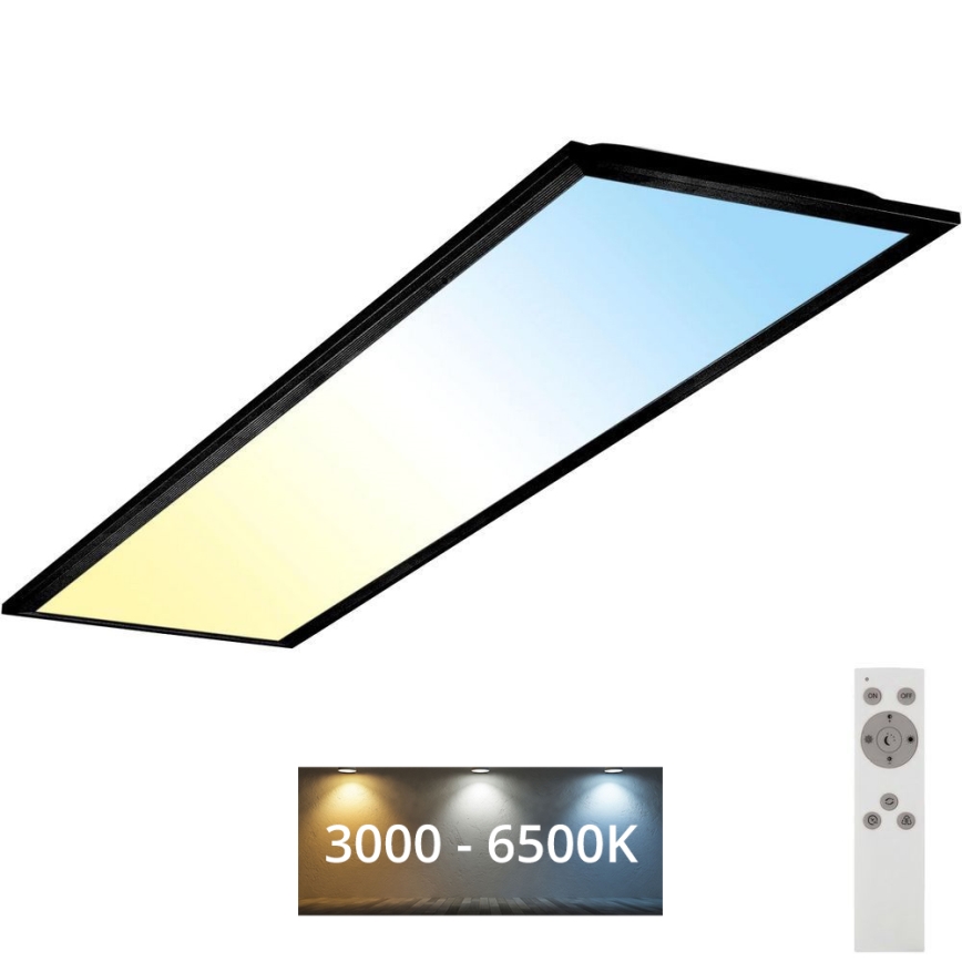 Brilo - Dimmbare LED-Deckenleuchte PIATTO LED/24W/230V 3000-6500K 100x25 cm + Fernbedienung