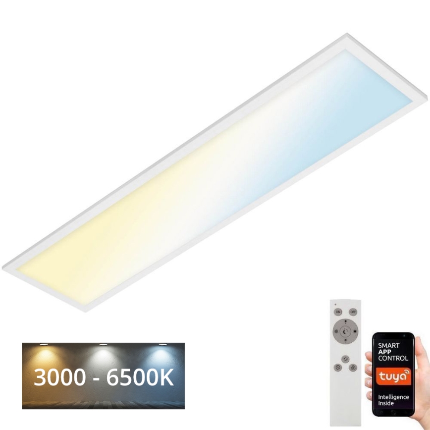 Brilo - Dimmbare LED-Deckenleuchte PIATTO LED/28W/230V 3000-6500K Wi-Fi Tuya + Fernbedienung