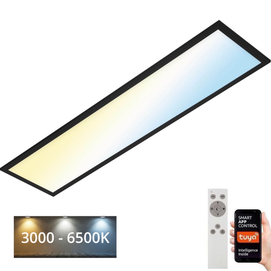 Brilo - Dimmbare LED-Deckenleuchte PIATTO LED/28W/230V 3000-6500K Wi-Fi Tuya + Fernbedienung