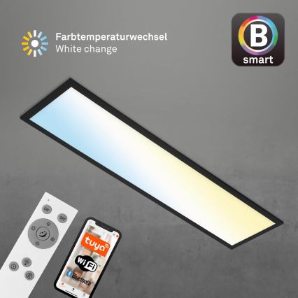 Brilo - Dimmbare LED-Deckenleuchte PIATTO LED/28W/230V 3000-6500K Wi-Fi Tuya + Fernbedienung