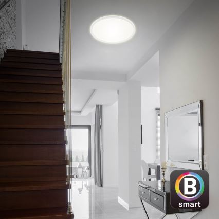 Brilo - Dimmbare LED-Deckenleuchte SLIM LED/22W/230V 2700-6500K Wi-Fi Tuya + Fernbedienung