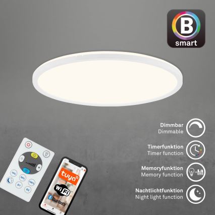 Brilo - Dimmbare LED-Deckenleuchte SLIM LED/22W/230V 2700-6500K Wi-Fi Tuya + Fernbedienung