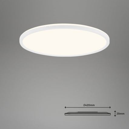 Brilo - Dimmbare LED-Deckenleuchte SLIM LED/22W/230V 2700-6500K Wi-Fi Tuya + Fernbedienung