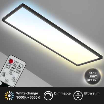 Brilo - Dimmbare LED-Deckenleuchte SLIM LED/23W/230V 2700-6500K + Fernbedienung