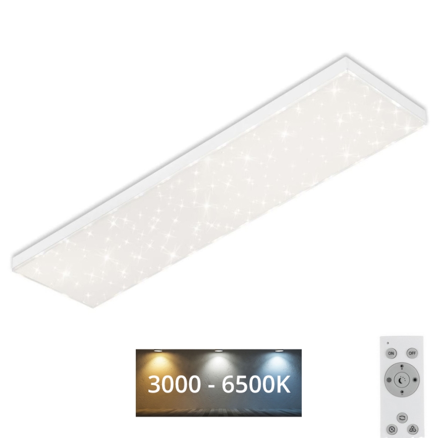 Brilo - Dimmbare LED-Deckenleuchte STARRY SKY LED/24W/230V 3000-6500K + Fernbedienung