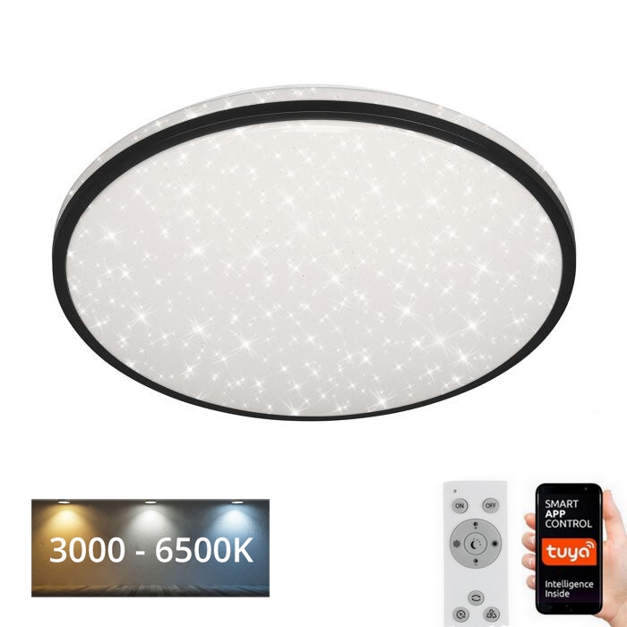 Brilo - Dimmbare LED-Deckenleuchte STARRY SKY LED/24W/230V 3000-6500K Wi-Fi Tuya + Fernbedienung