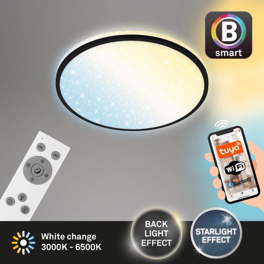 Brilo - Dimmbare LED-Deckenleuchte STARRY SKY LED/24W/230V 3000-6500K Wi-Fi Tuya + Fernbedienung