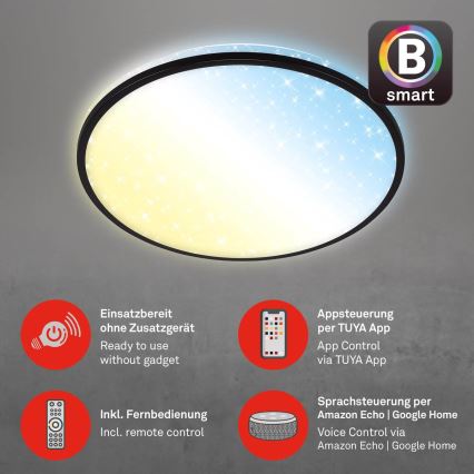 Brilo - Dimmbare LED-Deckenleuchte STARRY SKY LED/42W/230V 3000-6500K Wi-Fi Tuya + Fernbedienung
