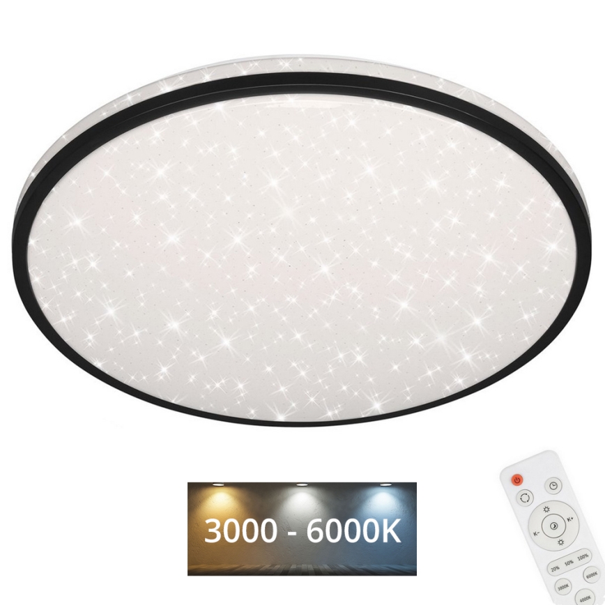 Brilo - Dimmbare LED-Deckenleuchte STARRY SKY LED/48W/230V 3000-6000K + Fernbedienung