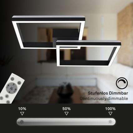 Brilo - Dimmbare LED-RGBW-Aufbauleuchte FRAME 2xLED/17W/230V 2700-6500K + Fernbedienung