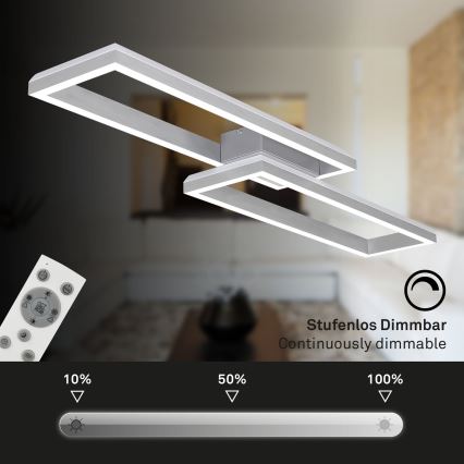 Brilo - Dimmbare LED-RGBW-Aufbauleuchte FRAME 2xLED/21W/230V 2700-6500K + Fernbedienung