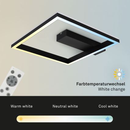 Brilo - Dimmbare LED-RGBW-Aufbauleuchte FRAME LED/18W/230V 2700-6500K + Fernbedienung