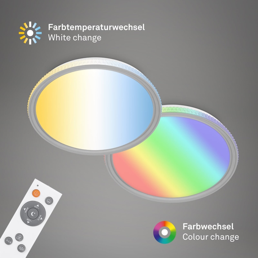 Brilo - LED RGB dimmbare Deckenleuchte LED/40W/230V 3000-6500K + Fernbedienung
