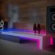 Brilo - Dimmbarer LED-RGBW-Streifen MUSIC 4,65m LED/12W/230V + Fernbedienung