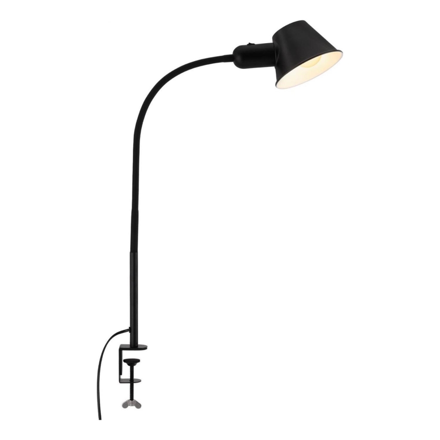 Brilo - Flexibel Tischleuchte mit Klemme 1xE27/10W/230V schwarz
