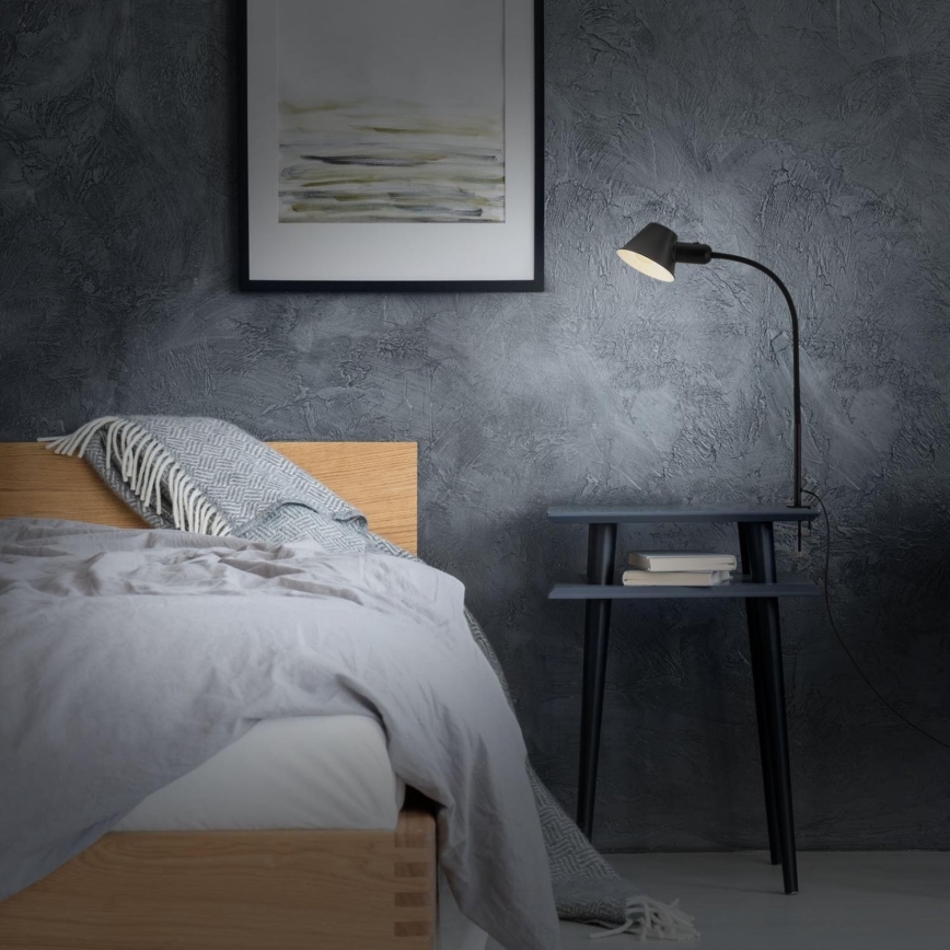 Brilo - Flexibel Tischleuchte mit Klemme 1xE27/10W/230V schwarz