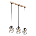 Brilo - Hängeleuchte WAKTU 3xE27/60W/230V Gummibaum