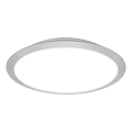 Brilo - LED-Badezimmer-Deckenleuchte CTS LED/21W/230V 3000/4000K IP44 Ø 37 cm mattchrom