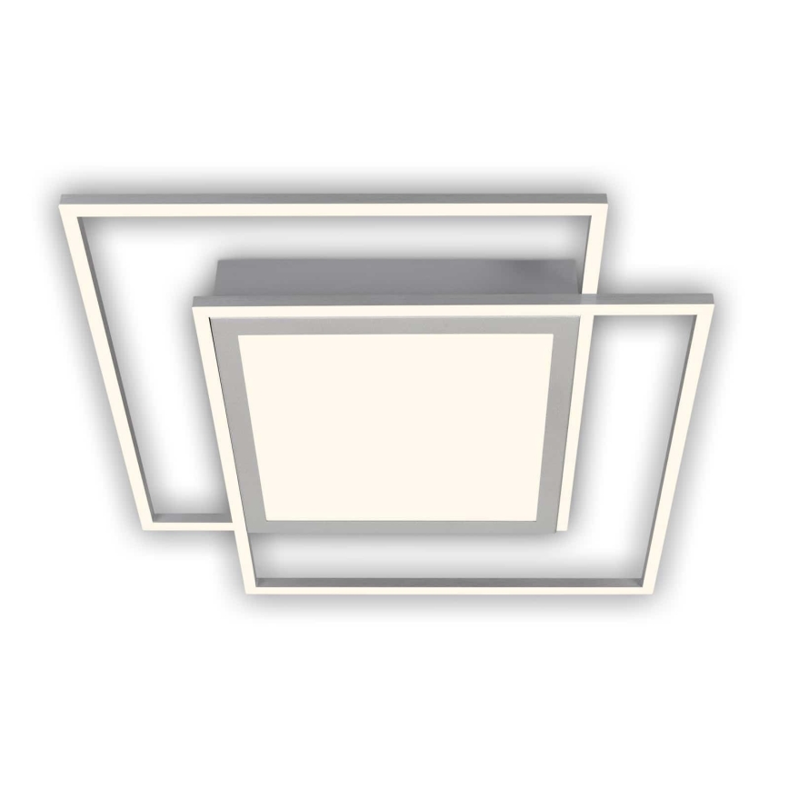 Brilo - LED-Deckenleuchte 2xLED/16W/230V + LED/19W 51,5x51,5 cm mattchrom