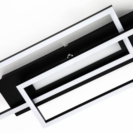 Brilo - LED Deckenleuchte FRAME 2xLED/20W/230V schwarz