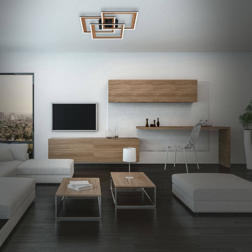 Brilo - LED dimmbare Deckenleuchte FRAME LED/45W/230V 2700-6500K + Fernbedienung