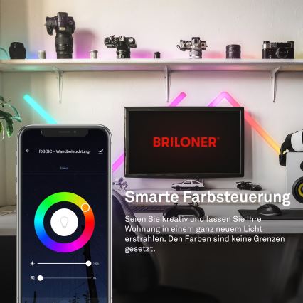 Brilo - LED RGBIC dimmbare Lichtleiste Smart LED/24W/230V Wi-Fi Tuya