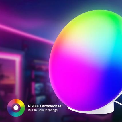 Brilo - LED RGBIC dimmbare, wiederaufladbare Schreibtischlampe TARA LED/6W/5V 3000-6500K Wi-Fi Tuya + Fernbedienung