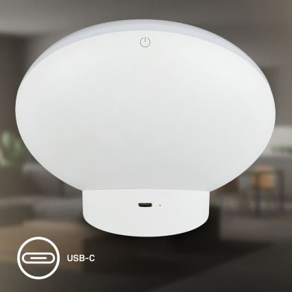 Brilo - LED RGBIC dimmbare, wiederaufladbare Schreibtischlampe TARA LED/6W/5V 3000-6500K Wi-Fi Tuya + Fernbedienung
