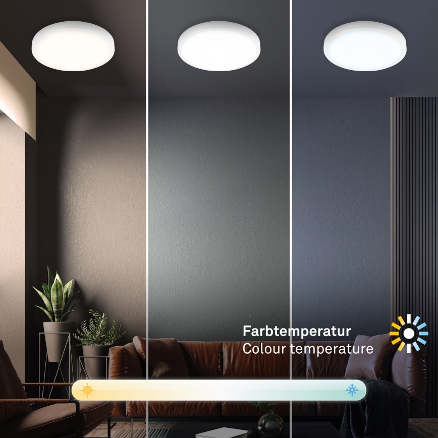 Brilo - dimmbare LED RGBW-Deckenleuchte LED/20W/230V 2200-6500K Wi-Fi Tuya Ø 27 cm