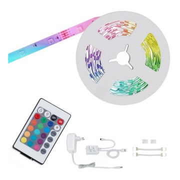 Brilo - LED RGBW dimmbares Band 6,5m LED/22W/230V + Fernbedienung