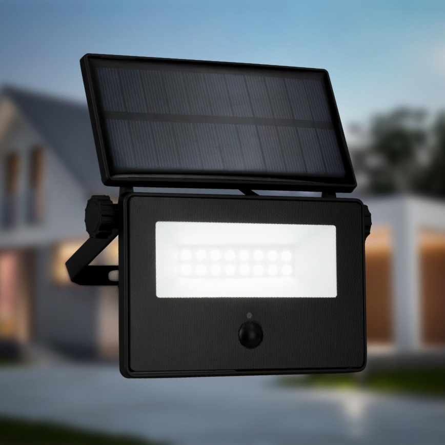 Brilo - LED-Solarreflektor mit Sensor LED/5W/5,5V IP54 1200 mAh
