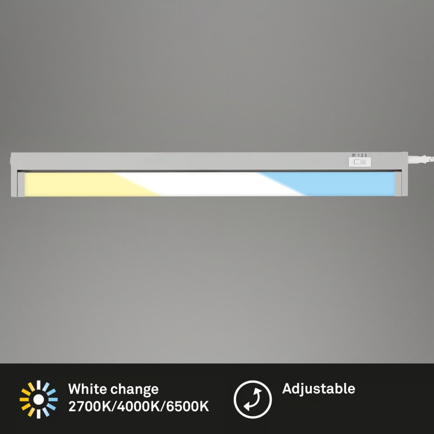 Brilo - LED-Unterbauleuchte LED/6W/230V 2700/4000/6500K 54,5 cm silber