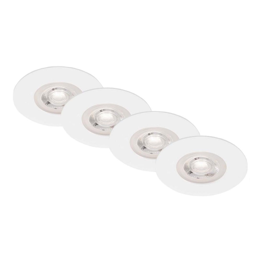 Brilo - SET 4x LED-Deckenleuchte für das Badezimmer LED/4,9W/230V IP44 weiß+