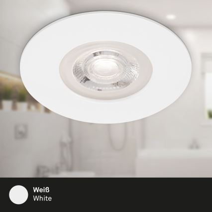 Brilo - SET 4x LED-Deckenleuchte für das Badezimmer LED/4,9W/230V IP44 weiß+