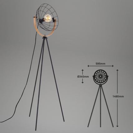 Brilo - Stehleuchte MESH 1xE27/40W/230V
