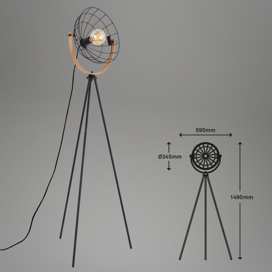 Brilo - Stehleuchte MESH 1xE27/40W/230V