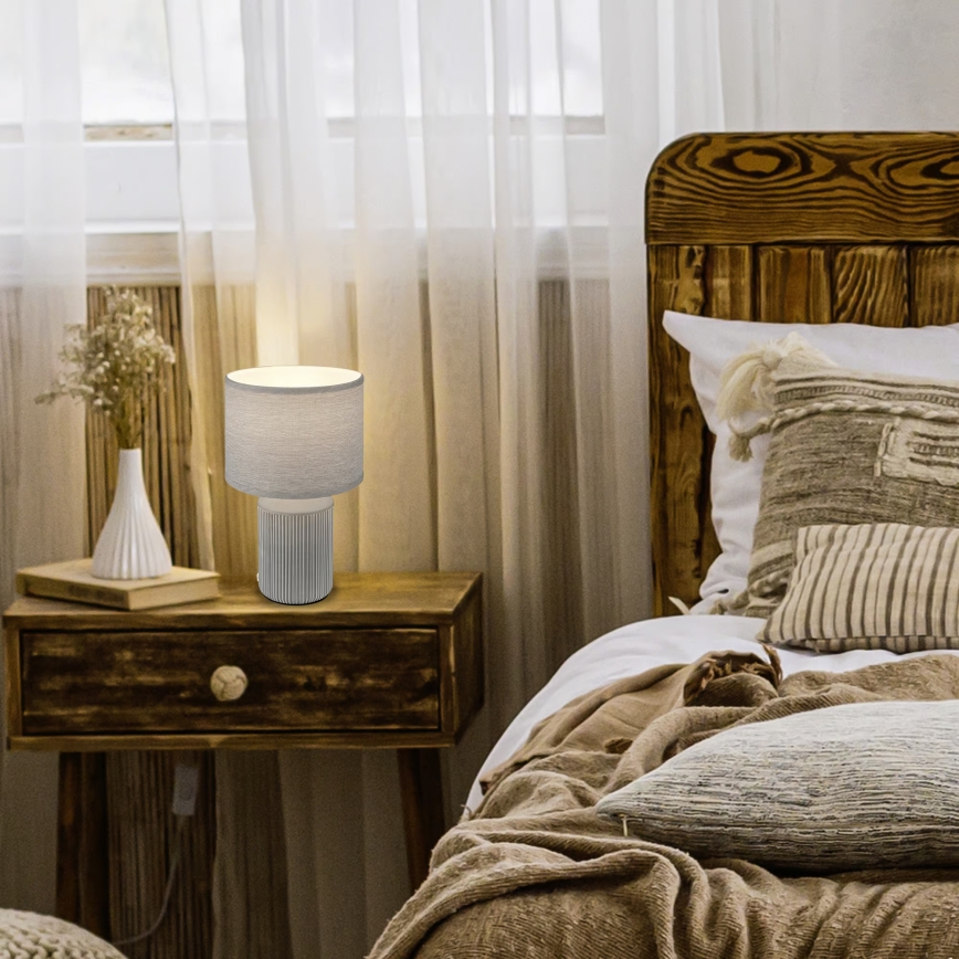 Brilo - Tischlampe INO 1xE14/10W/230V grau