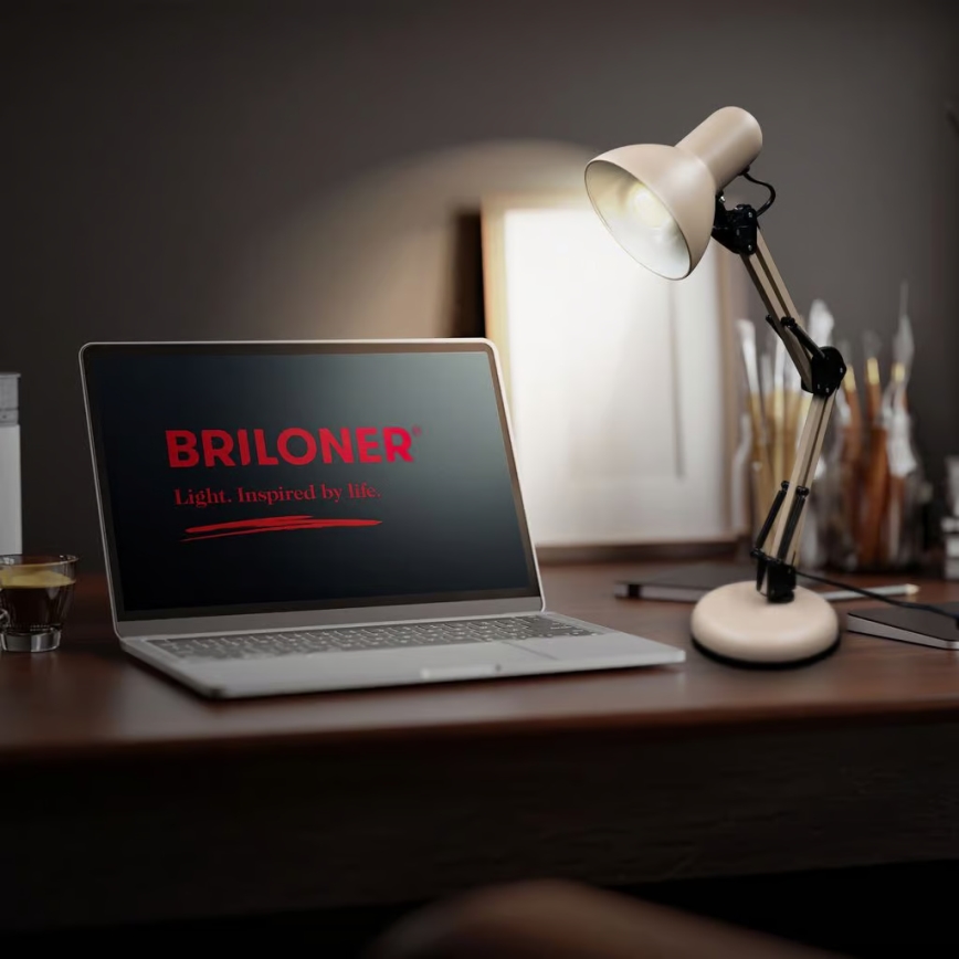 Brilo - Tischlampe PIXA 1xE14/25W/230V beige