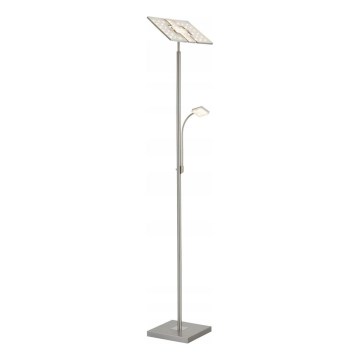 Briloner 1328-022 - dimmbare LED-Stehleuchte LED/21W/230V + LED/3,5W mattchrom