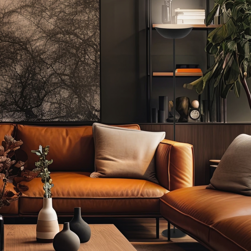 Briloner 1500015 - dimmbare LED-Stehlampe ESTATE LED/8W/5V 4000 mAh schwarz