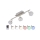 Briloner 2040-032 - LED RGB dimmbare Einbauleuchte 3xLED/3,3W/230V mit Fernbedienung