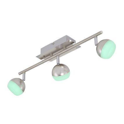 Briloner 2040-032 - LED RGB Dimmbare Spotleuchte 3xLED/3,3W/230V + Fernbedienung